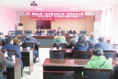 蓬溪县人民法院“两年基本解决执行难”工作纪实
